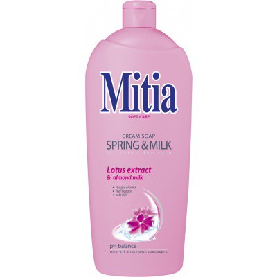 Mitia 1l tek.mýdlo Spring+ Milk NN | Toaletní mycí prostředky - Tekutá mýdla - Bez dávkovače Mitia 1l tek.mýdlo Spring+ Milk NN | Toaletní mycí prostředky - Tekutá mýdla - Bez dávkovače